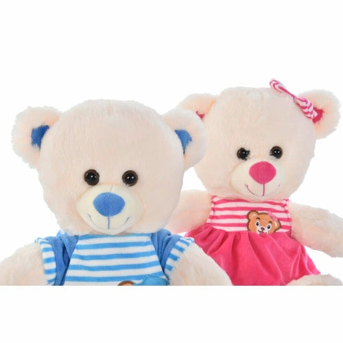 Teddy Bear DKD Home Decor Blue Beige Pink Children's Bear 27 x 20 x 30