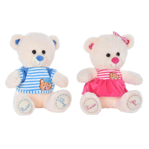 Teddy Bear DKD Home Decor Blue Beige Pink Children's Bear 27 x 20 x 30